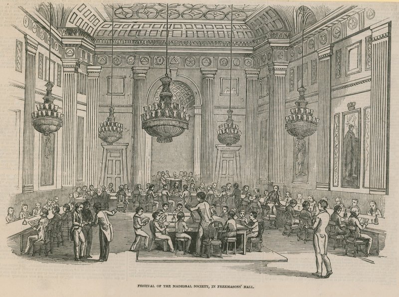 Festiwal Towarzystwa Madrigal, Freemasons Hall, Londyn autorstwa English School