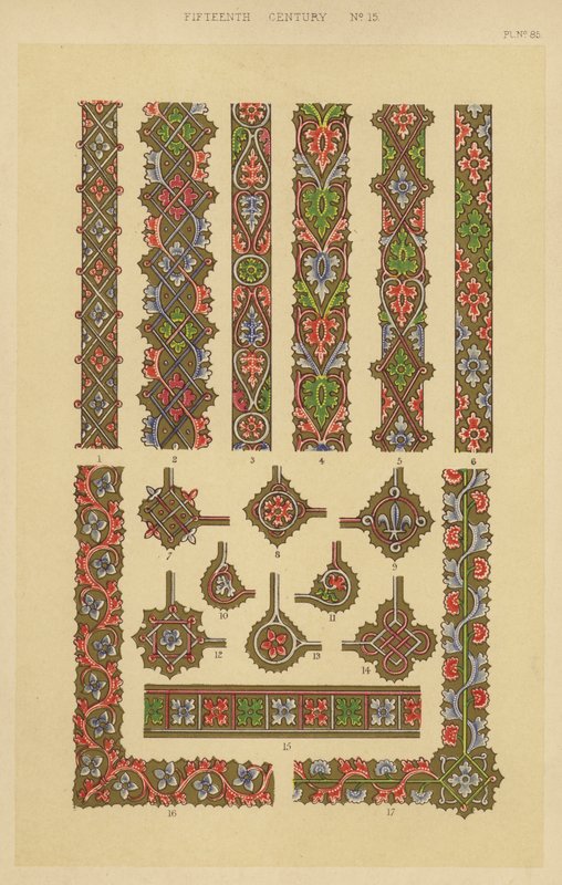 XV wiek (chromolitho) autorstwa English School