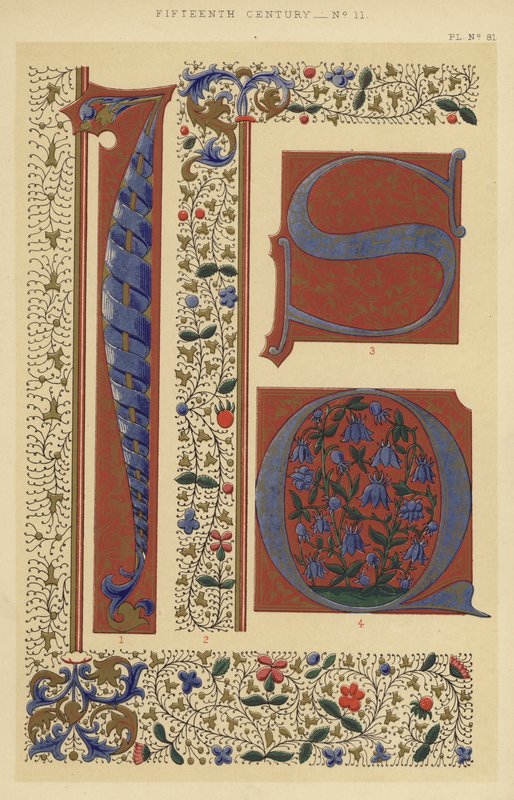 XV wiek (chromolitho) autorstwa English School