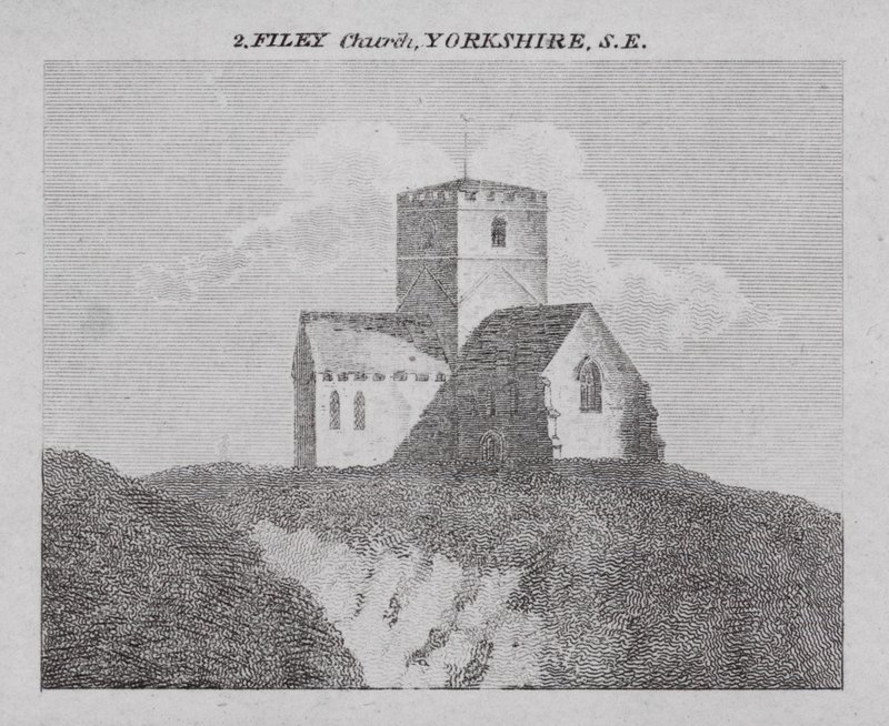 Filey Church, Yorkshire, SE (grawerowanie) autorstwa English School