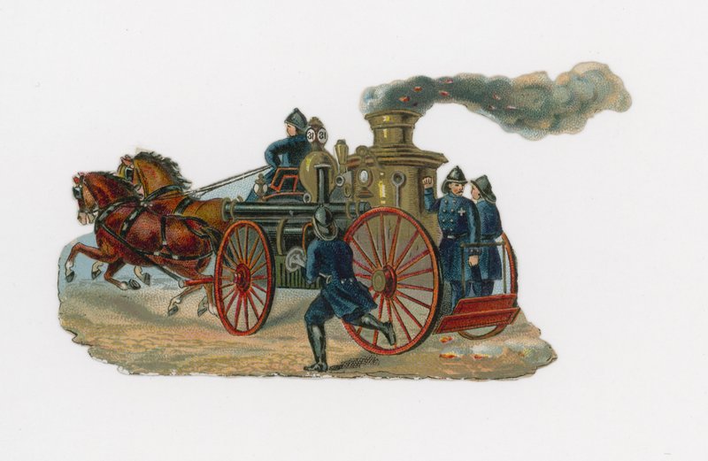 Ochrona przeciwpożarowa (chromolitho) autorstwa English School