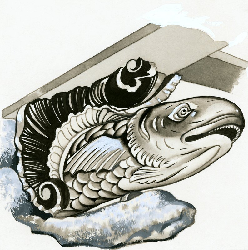 Ryby gargulec autorstwa English School