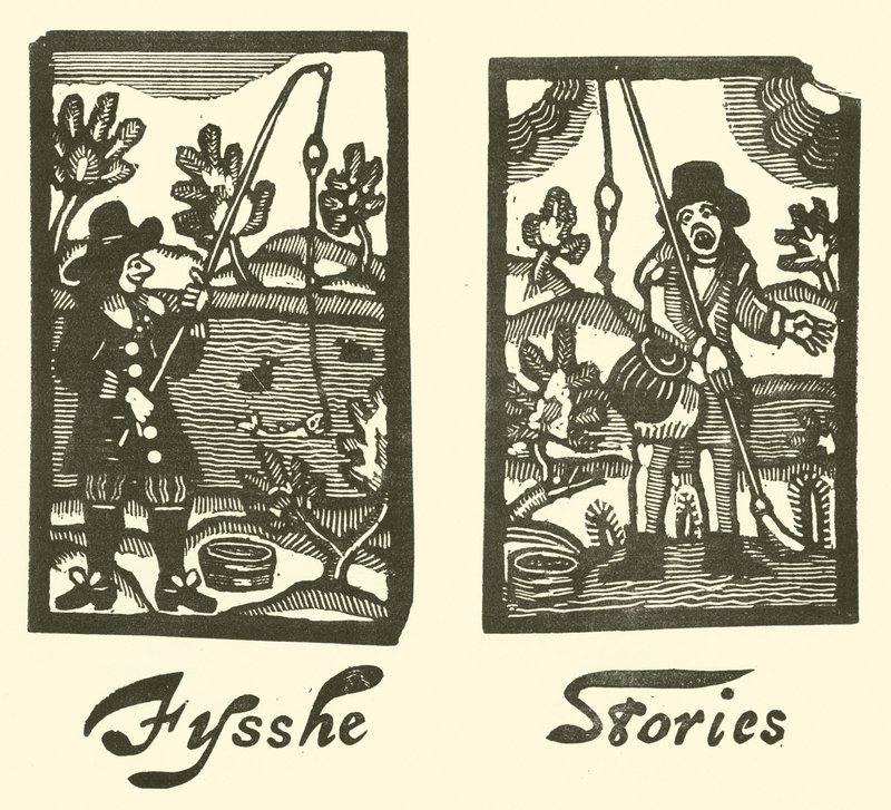 Historie rybne (drzewryt) autorstwa English School