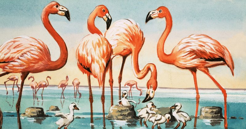 Flamingi autorstwa English School