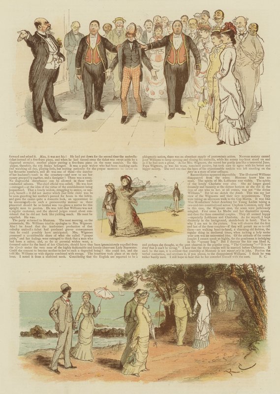 Flirty we Francji (chromolitho) autorstwa English School