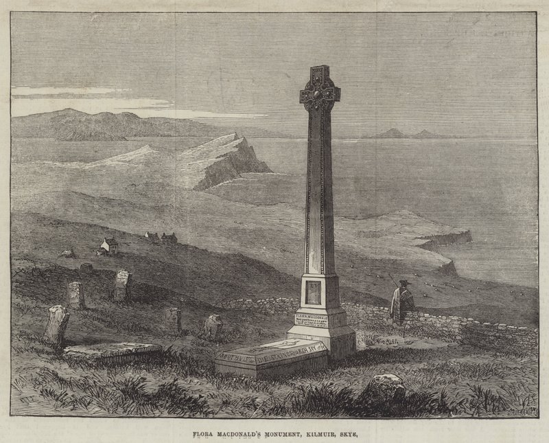 Pomnik Flory MacDonalda, Kilmuir, Skye (rycina) autorstwa English School