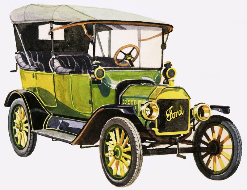 Ford model T autorstwa English School