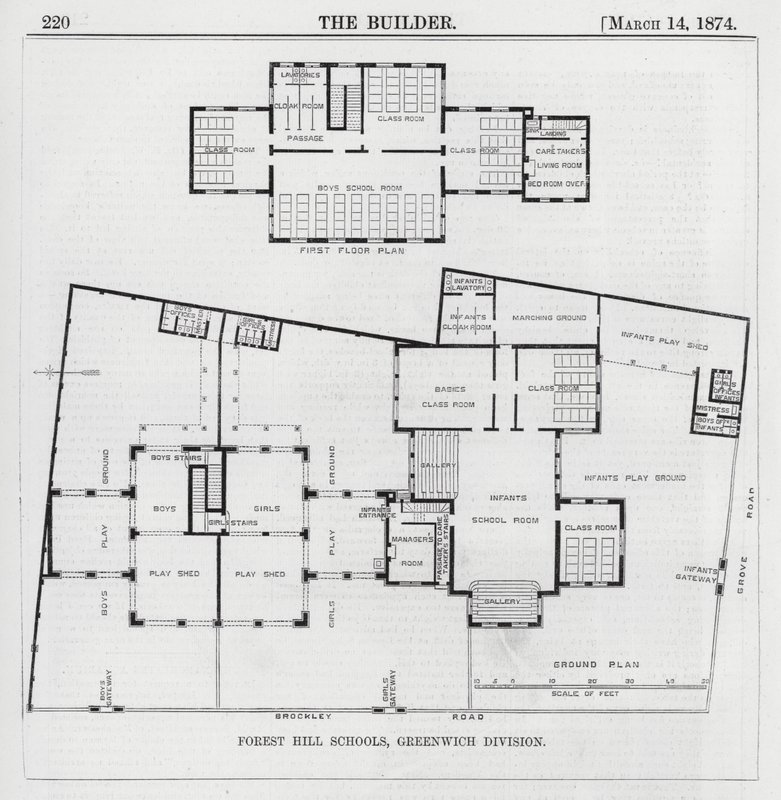 Forest Hill Schools, Greenwich Division (grawerowanie) autorstwa English School
