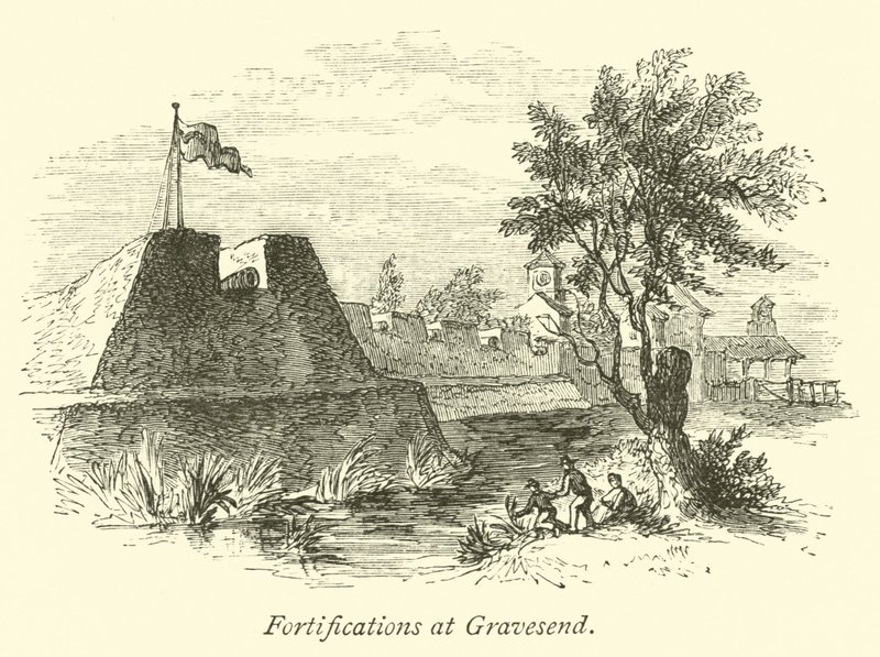 Fortyfikacje w Gravesend autorstwa English School