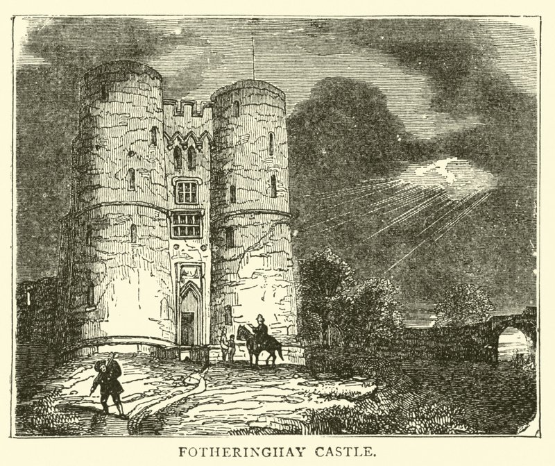 Zamek Fotheringhay autorstwa English School