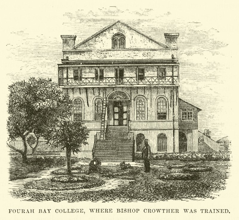 Fourah Bay College, gdzie szkolił się biskup Crowther autorstwa English School