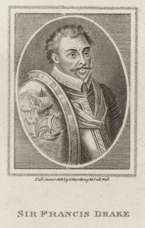 Francis Drake (rycina) autorstwa English School