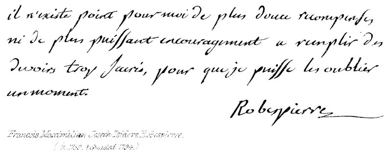 Francois Maximilian Joseph Isidore Robespierre (ur. 1759, ścięty 1794) autorstwa English School