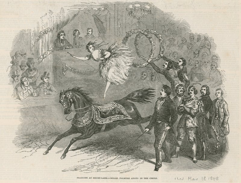 Franconi na Drury Lane - Środkowa Palmyre Anato w Kręgu autorstwa English School