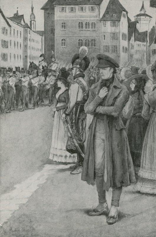 Franz Schubert słucha jego muzyki autorstwa English School