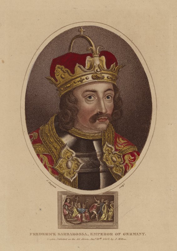 Fryderyk Barbarossa, cesarz Niemiec autorstwa English School
