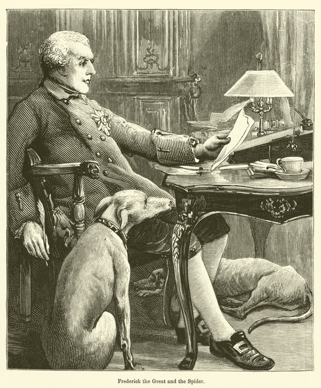 Fryderyk Wielki i Pająk autorstwa English School