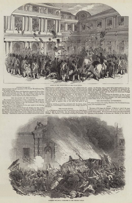 Rewolucja Francuska 1848 (grafika) autorstwa English School