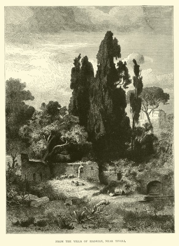 Z willi Hadriana, niedaleko Tivoli autorstwa English School