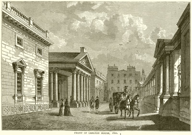 Front Carlton House, 1820 autorstwa English School