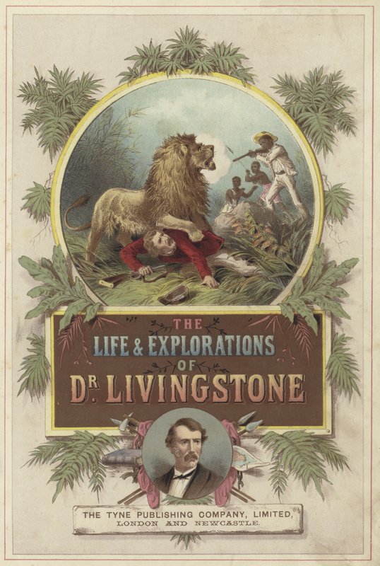 Frontyspis na temat życia i eksploracji Davida Livingstone