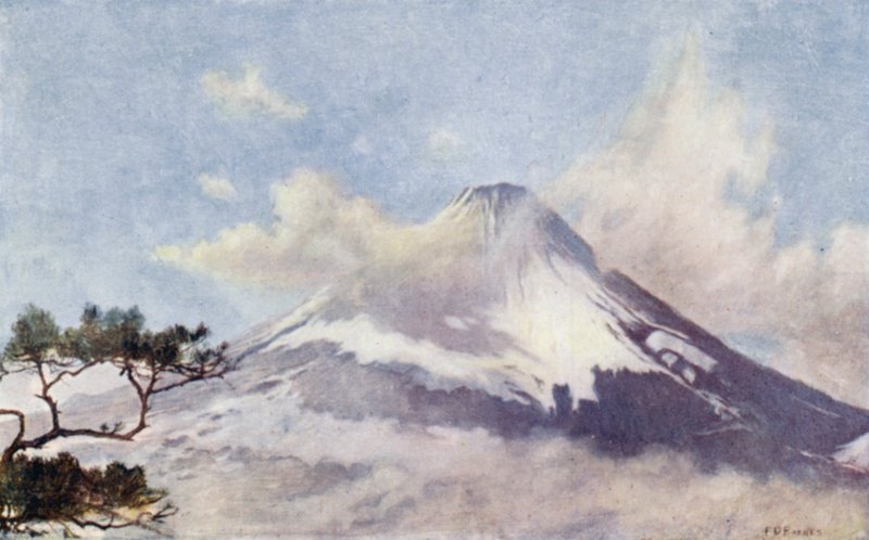 Fujisan, „święta góra” (kolor lito) autorstwa English School