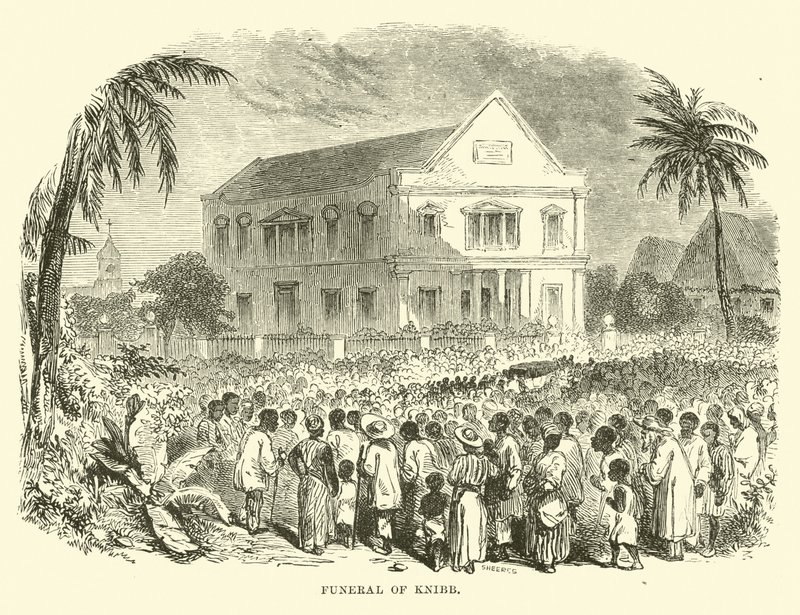 Pogrzeb Knibb autorstwa English School