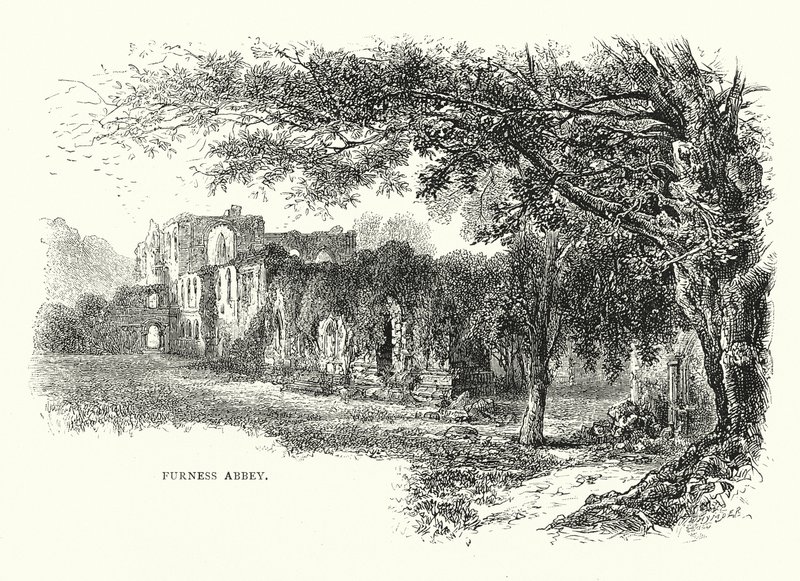Opactwo Furness (grawerunek) autorstwa English School