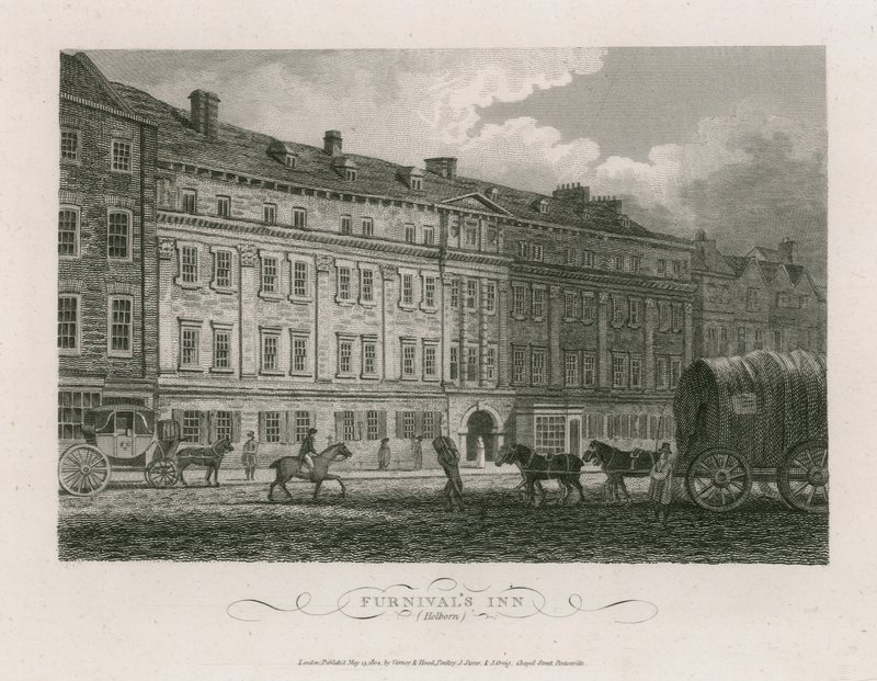 Furnivals Inn, Holborn, Londyn autorstwa English School