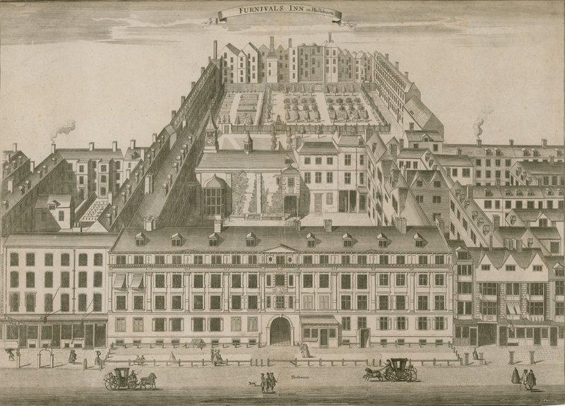 Furnivals Inn, Holborn, Londyn autorstwa English School