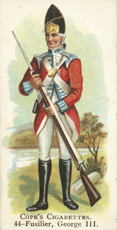 Fizylier, król Jerzy III (chromolitho) autorstwa English School
