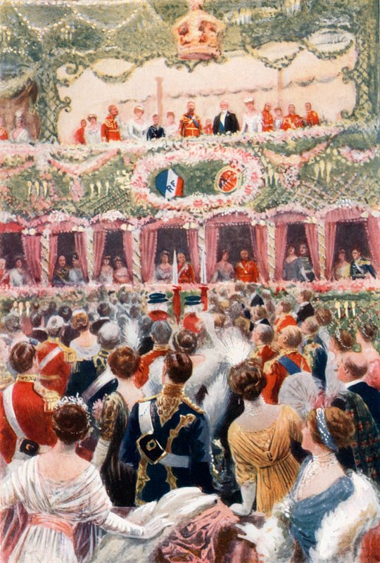 Uroczysty występ w Covent Garden Opera House autorstwa English School