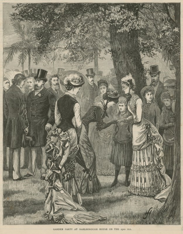 Garden party w Marlborough House 23 lipca 1883 r. autorstwa English School