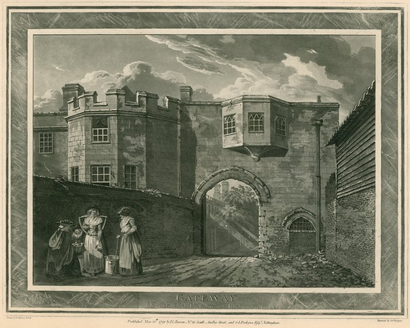 Brama starego pałacu Richmond, Surrey autorstwa English School