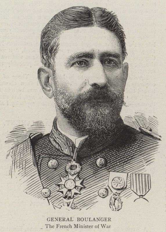 Generał Boulanger (rycina) autorstwa English School