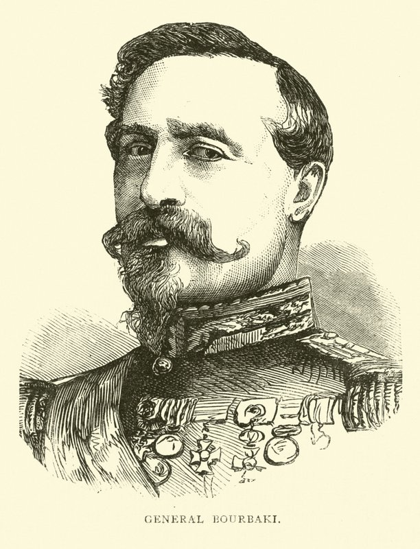 Generał Bourbaki, wrzesień 1870 autorstwa English School