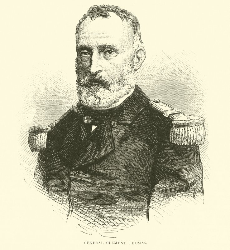 Generał Klemens Thomas, marzec 1871 autorstwa English School