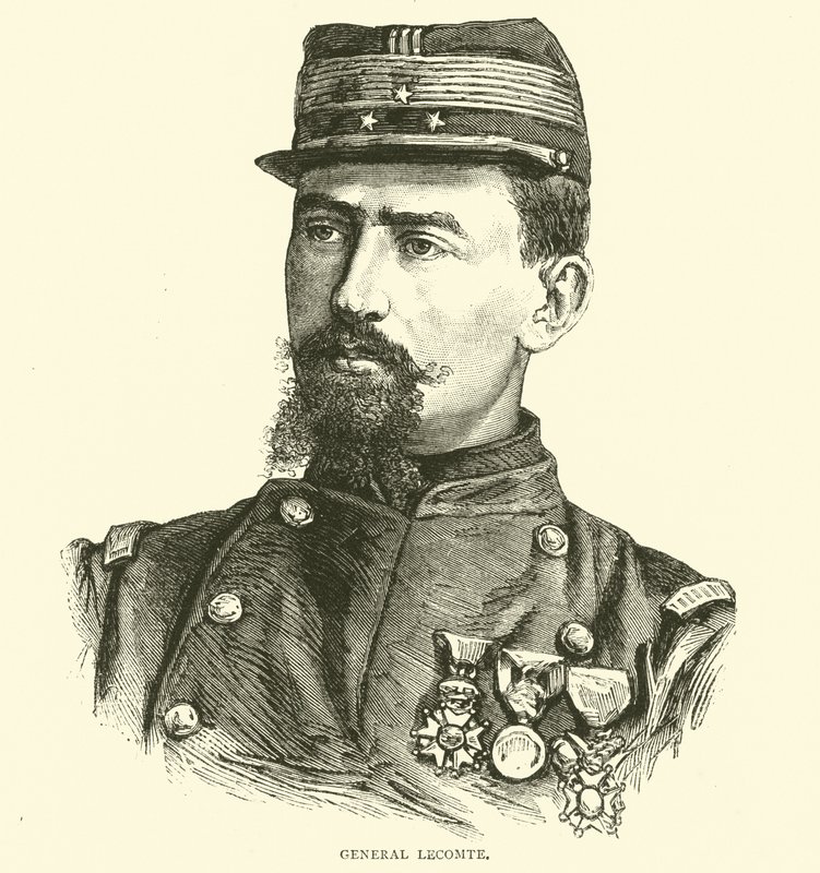 Generał Lecomte, kwiecień 1871 autorstwa English School