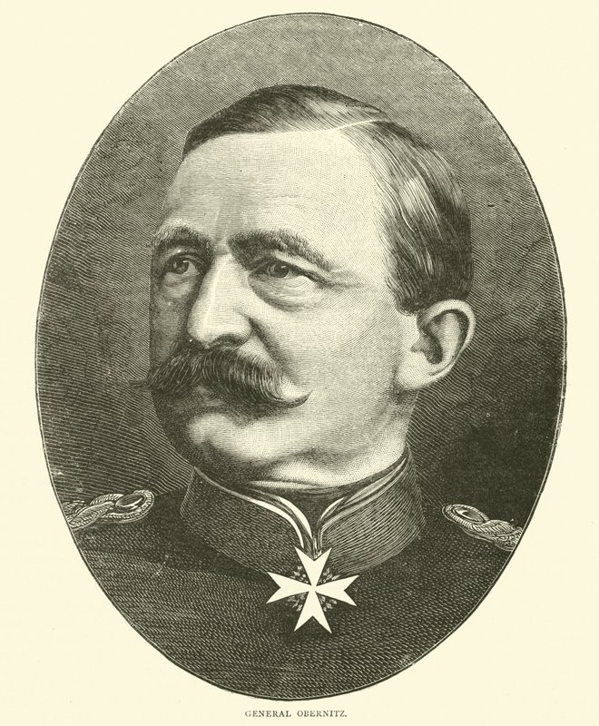 Generał Obernitz, październik 1870 autorstwa English School