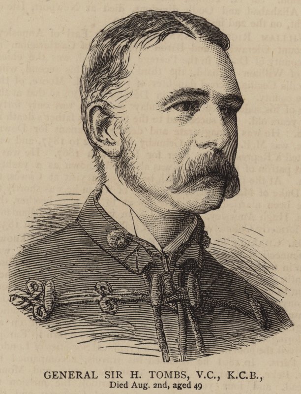 Generał Sir H Tombs, VC, KCB (grawerunek) autorstwa English School
