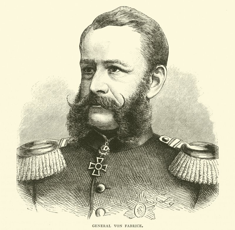 Generał von Fabrice, październik 1870 autorstwa English School
