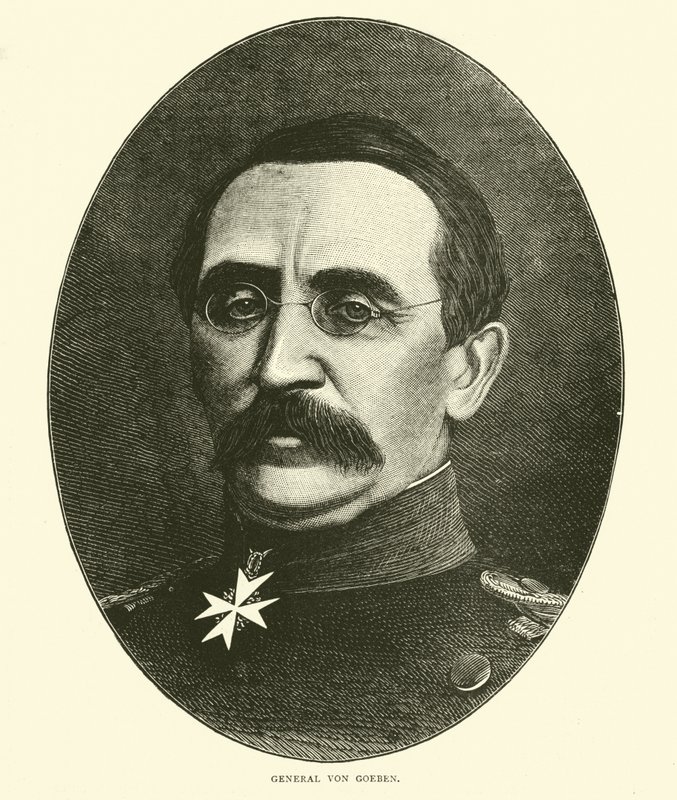 Generał Von Goeben, październik 1870 autorstwa English School