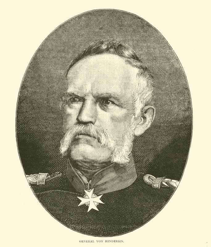 Generał von Hindersin, październik 1870 autorstwa English School