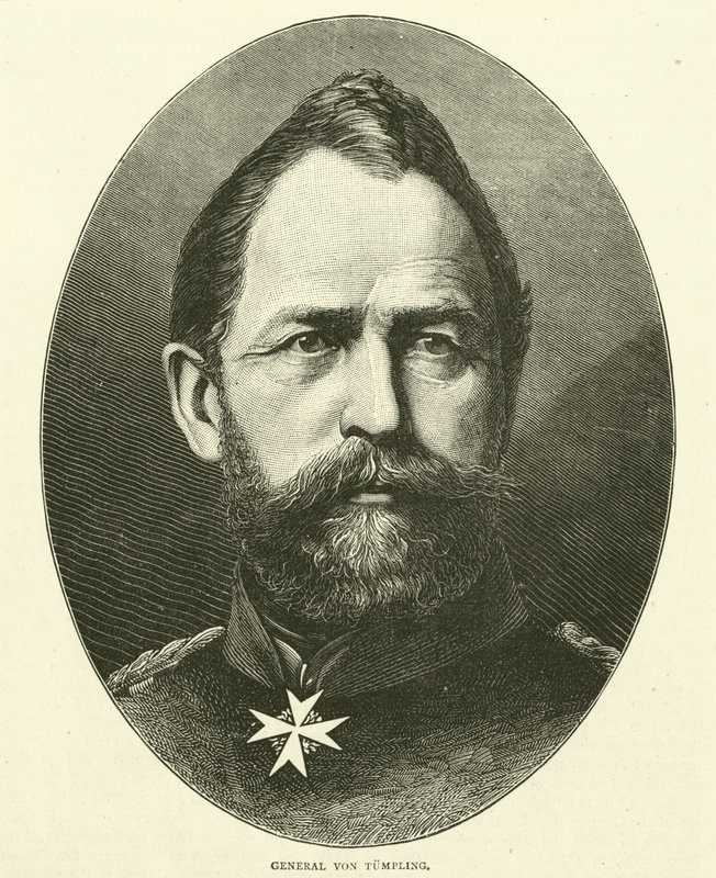 Generał Von Tumples, grudzień 1870 autorstwa English School