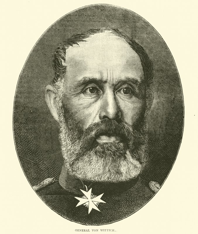 Generał von Wittich, październik 1870 autorstwa English School