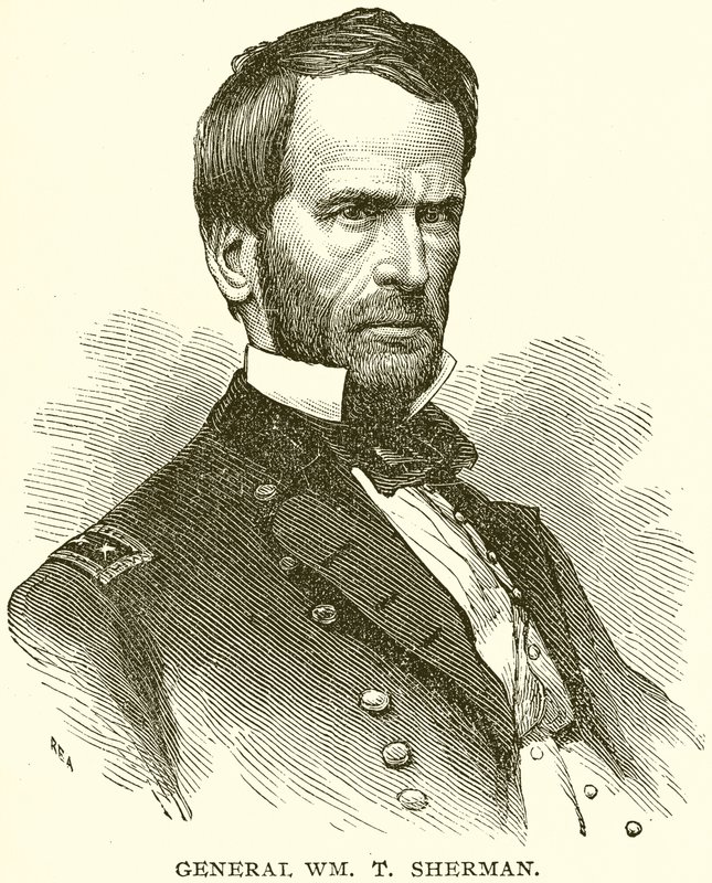 Generał WM. T. Shermana autorstwa English School