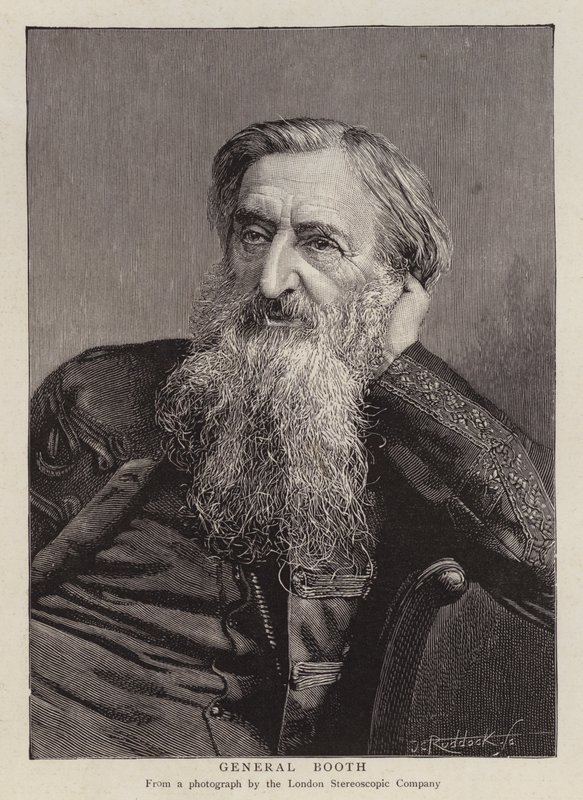 Generał William Booth, brytyjski założyciel Armii Zbawienia (lit.) autorstwa English School