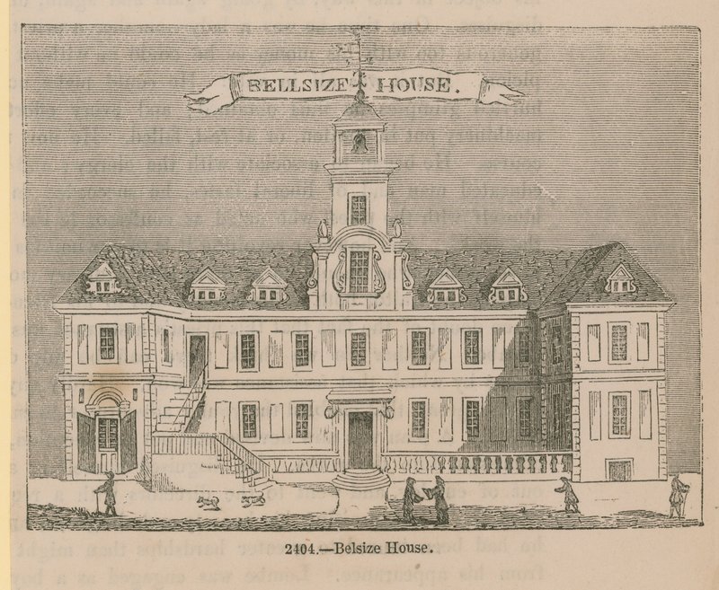 Widok ogólny Belsize House autorstwa English School