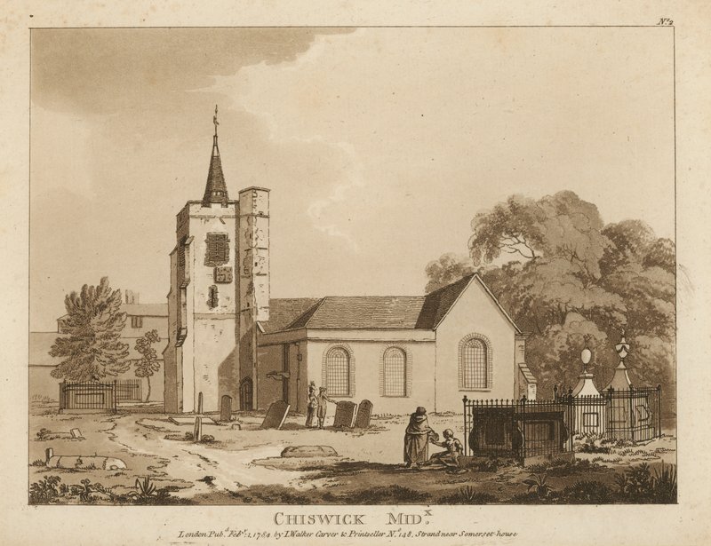 Ogólny widok Chiswick autorstwa English School