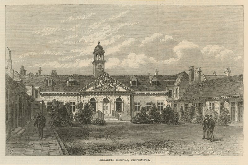 Ogólny widok szpitala Emanuel autorstwa English School